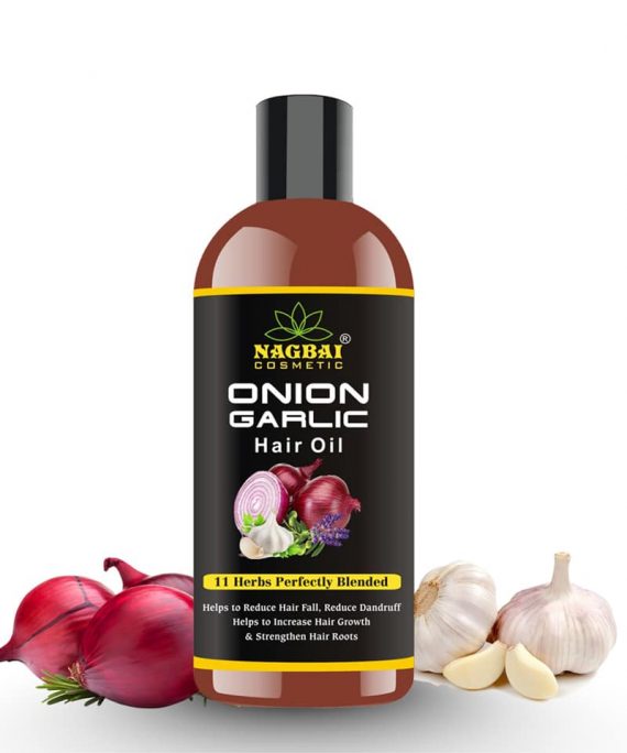 Onion Garlic Hair Oil 200ml - Nagbai Cosmetic