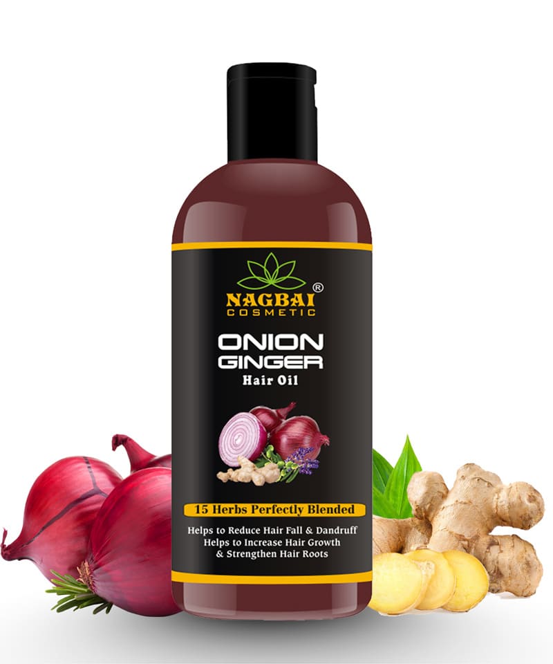 Onion Ginger Hair Oil 200ml - Nagbai Cosmetic